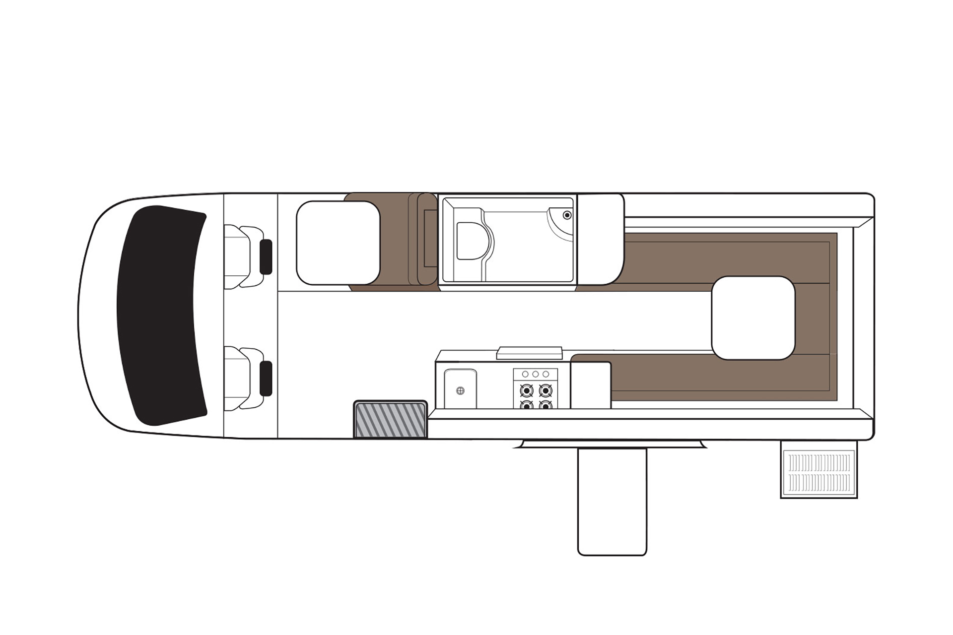 Carousel Popup Thumnails 32 - 2021 Kea Nomad M700 Mercedes 3 Berth
