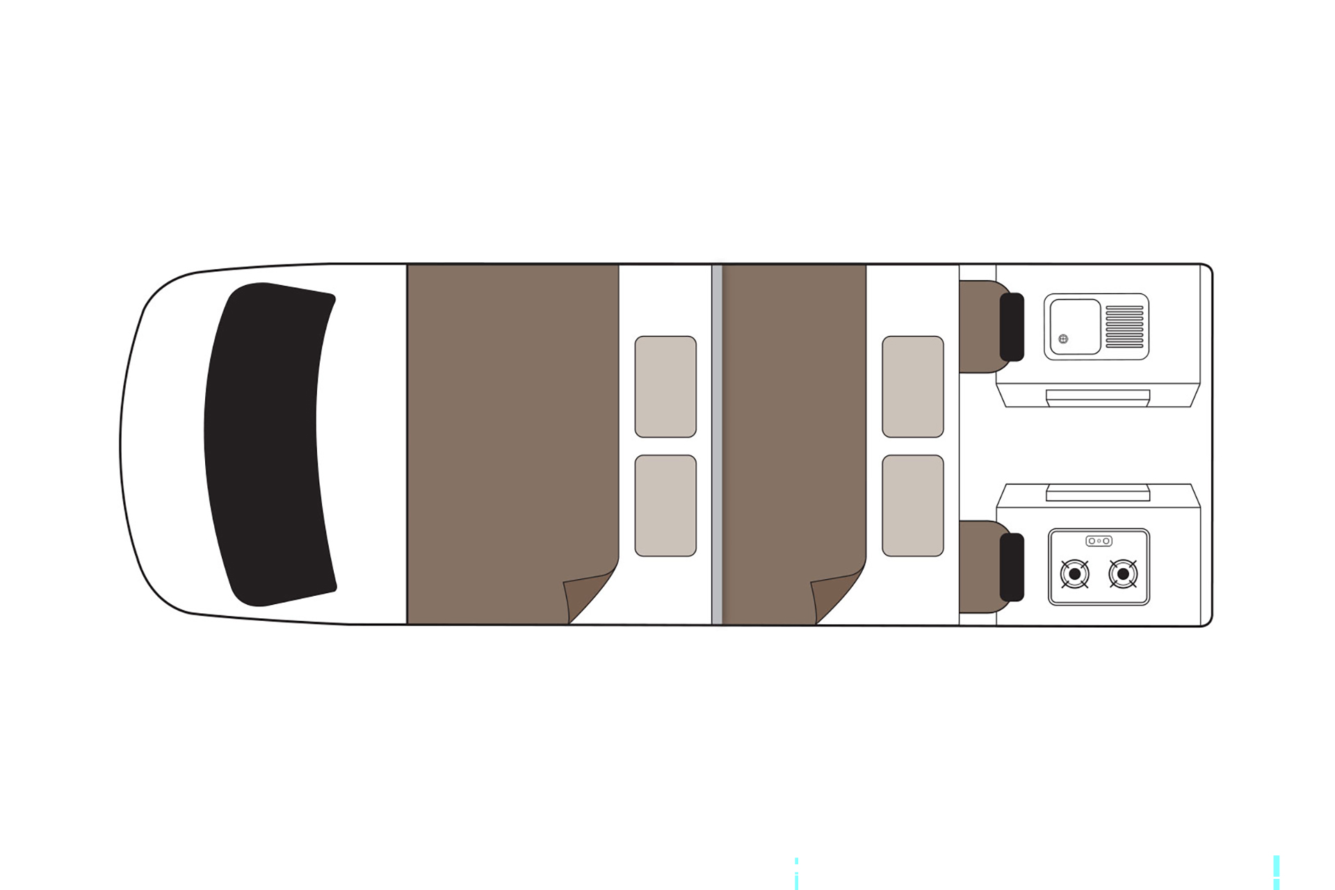 Carousel Popup Thumnails 27 - 2018 Talvor Endeavour Toyota HiAce 4 Berth
