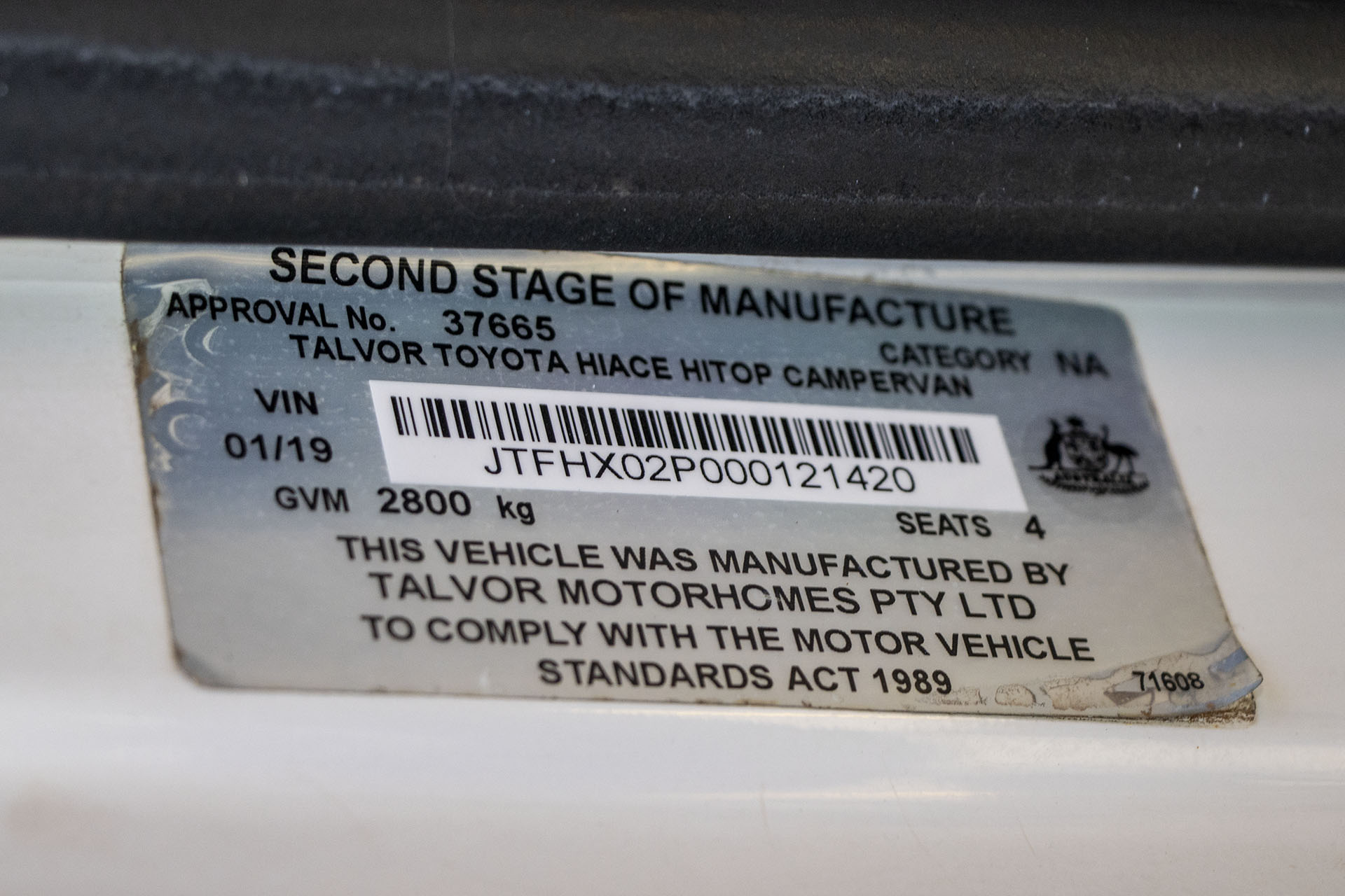 Carousel Popup Thumnails 11 - 2018 Talvor Endeavour Toyota 4 Berth